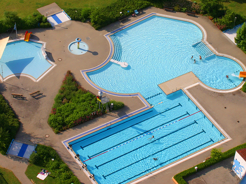 Freibad von oben