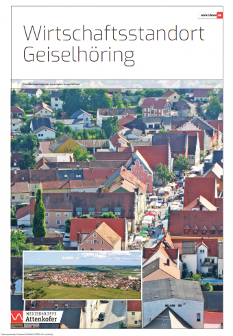 Titelblatt der Beilage von Idowa zum Wirtschaftsstandort Geiselhöring