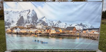 Open-Air-Foto-Ausstellung über Norwegen