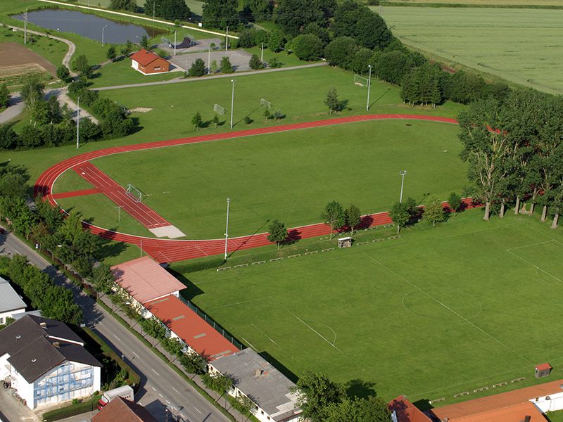 Sportgelände Luftaufnahme